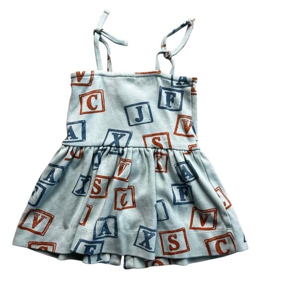 Kate Quinn Blue Alphabet Sun Dress Size 6-12 Months - Picture 5 of 5